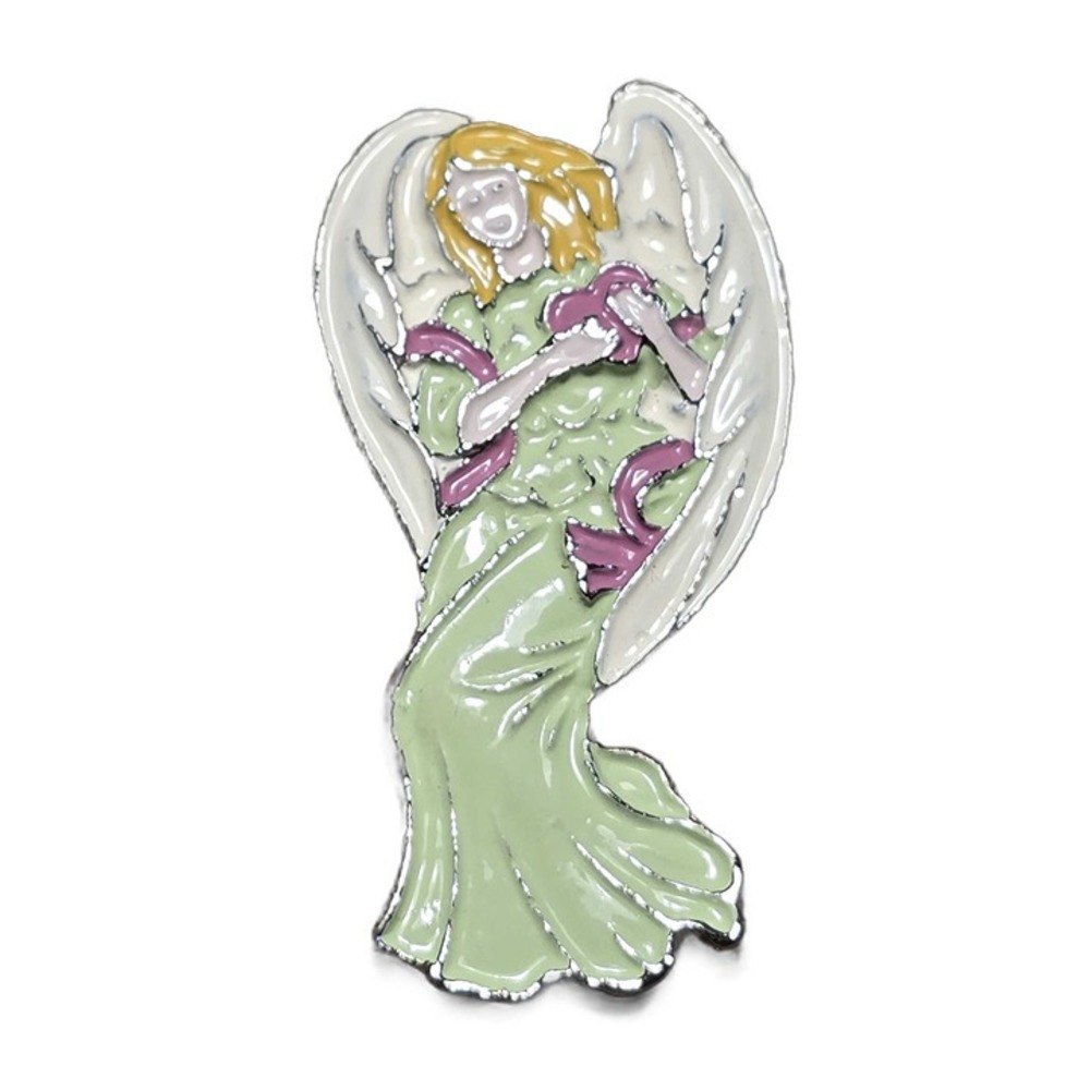 Guardian Angel with Purple Heart Enamel Backpack Jacket Lapel Vest Hat Pin G25